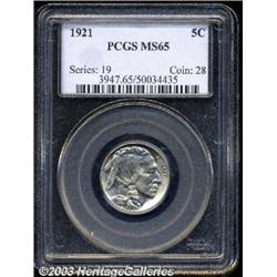 1921 5C MS65 PCGS.