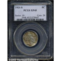 1921-S 5C XF45 PCGS.