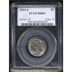 1923-S 5C MS64 PCGS.