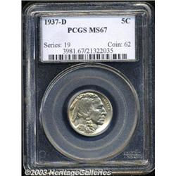 1937-D 5C MS67 PCGS.
