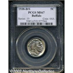 1938-D/S 5C MS67 PCGS.