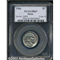 1936 5C Type One--Satin Finish PR67 PCGS.