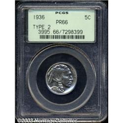 1936 5C Type Two--Brilliant Finish PR66 PCGS.