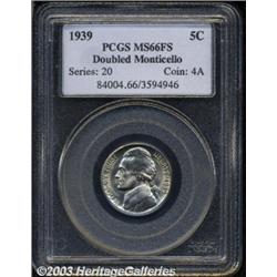 1939 5C Doubled MONTICELLO MS66 Full Steps PCGS