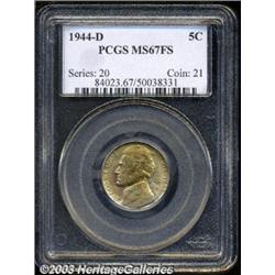 1944-D 5C MS67 Full Steps PCGS.