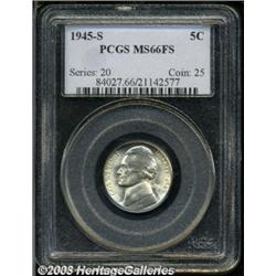 1945-S 5C MS66 Full Steps PCGS.