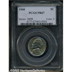 1940 5C Reverse of 1940 PR67 PCGS.