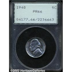 1940 5C Reverse of 1938 PR66 PCGS.