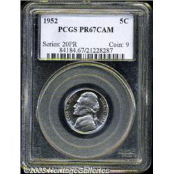 1952 5C PR67 Cameo PCGS.