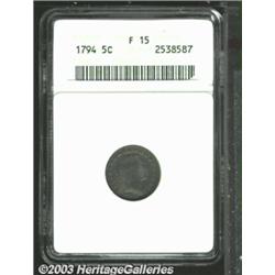 1794 H10C Fine 15 ANACS.