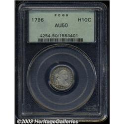 1796 H10C AU50 PCGS.