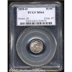 1858-O H10C MS64 PCGS.