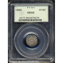 1860 H10C MS66 PCGS.