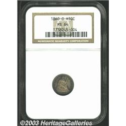 1860-O H10C MS64 NGC.