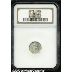1872 H10C MS65 NGC.