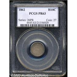 1862 H10C PR63 PCGS.