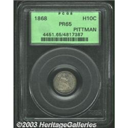 1868 H10C PR65 PCGS.