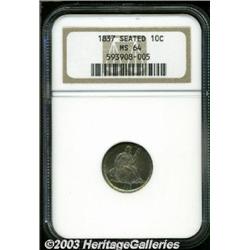 1837 10C Large Date MS64 NGC.