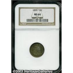 1861 10C MS64 NGC.