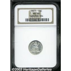 1877 10C MS66 NGC.