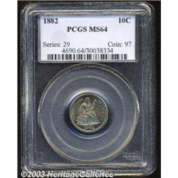 1882 10C MS64 PCGS.