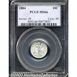 1884 10C MS66 PCGS.