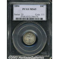 1890 10C MS65 PCGS.