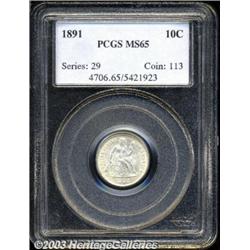 1891 10C MS65 PCGS.