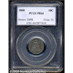 1868 10C PR64 PCGS.