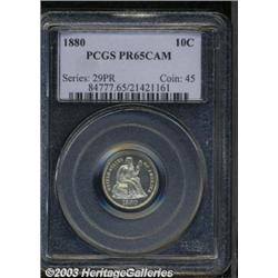 1880 10C PR65 Cameo PCGS.