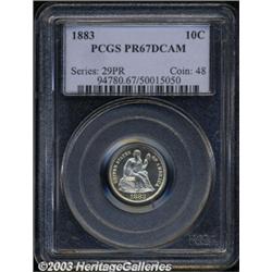 1883 10C PR67 Deep Cameo PCGS.
