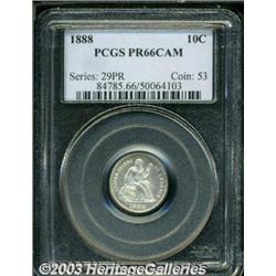1888 10C PR66 Cameo PCGS.