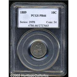1889 10C PR66 PCGS.