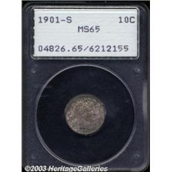 1901-S 10C MS65 PCGS.