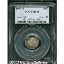 1903-S 10C MS65 PCGS.