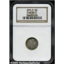 1906-D 10C MS64 NGC.