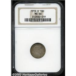 1910-D 10C MS66 NGC.