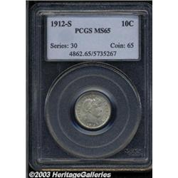 1912-S 10C MS65 PCGS.