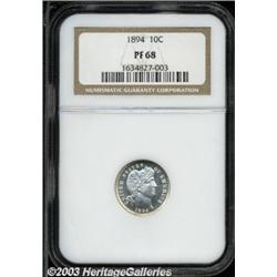 1894 10C PR68 NGC.
