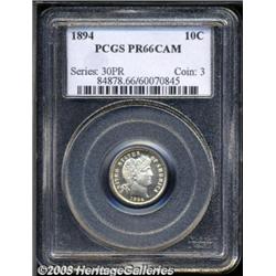 1894 10C PR66 Cameo PCGS.