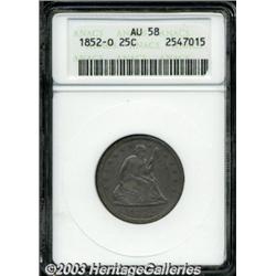 1852-O 25C AU58 ANACS.