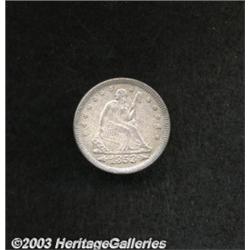 1853 25C Arrows and Rays MS62 Uncertified.