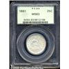 Image 1 : 1861 25C MS63 PCGS.