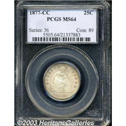 1877-CC 25C MS64 PCGS.