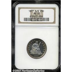 1877-S/S 25C MS62 NGC.