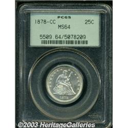 1878-CC 25C MS64 PCGS.