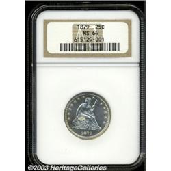 1879 25C MS64 NGC.