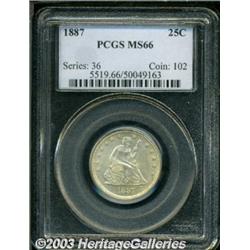 1887 25C MS66 PCGS.