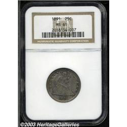 1891 25C MS61 NGC.