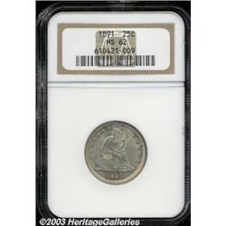 1891 25C MS62 NGC.